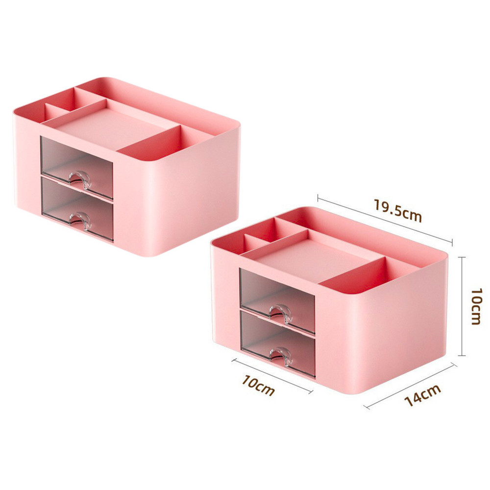 Organisatör för skrivbordsförvaring, lådor, rosa Organisatör för skrivbordsförvaring, lådor, rosa
