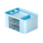 Organisatör för skrivbordsförvaring, lådor, blå
