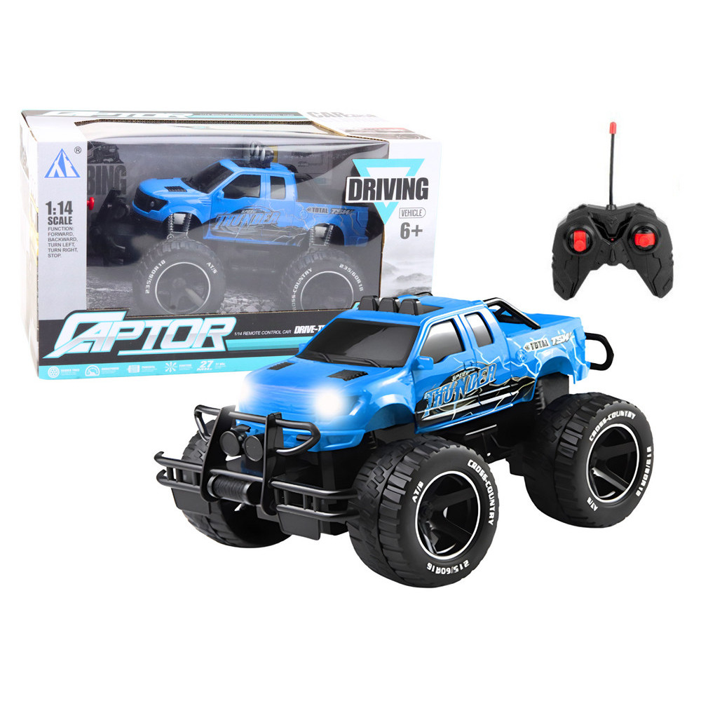 Bil RC Offroad Fjärrstyrd Bil 1:14 Blå