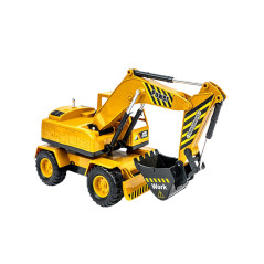 Fjärrstyrd grävmaskin och bulldozer på fjärrkontroll RC 2 i 1 för barn