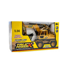 Fjärrstyrd grävmaskin och bulldozer på fjärrkontroll RC 2 i 1 för barn