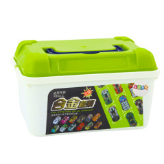 Biluppsättning i Fodral Bilar Färgglada 30 st