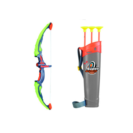 Bågskyttens set: Båge Sköld Körsnära Pilar 3 st Ljus