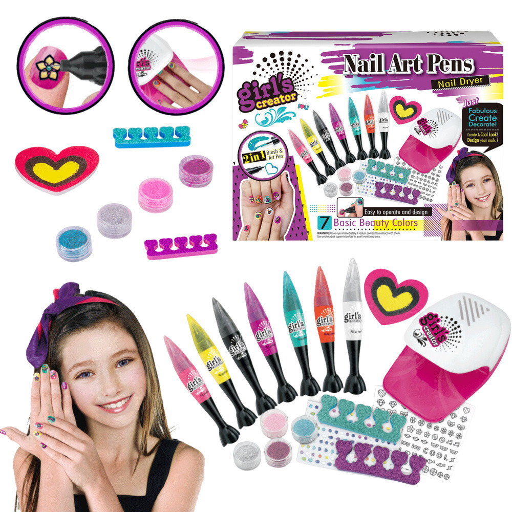 Stor Nagellackset med Glitterpennor