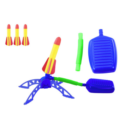 Raketkastare Skumraketer Pump Set Blå Trädgård