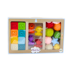 Mjuka pedagogiska badklossar 20 delar Djur Former