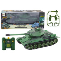 Stridsvagn Fjärrstyrd RC 128 med Roterande Torn Grön