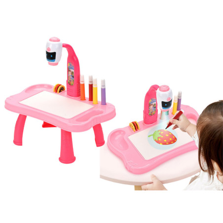 Miniprojektor Robotbord 2-i-1 Tillbehör Rosa