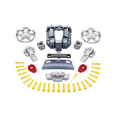 Lastbilsmotor För Att Skruva Isär Röd Verktygssats för Hemmafixare Werkstatt