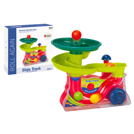 Fontän Rutschbana för bollar Boll Ljud Färgglad