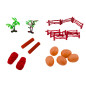Set med Stora Dinosauriefigurer Grön Dinosaurie 45 Delar