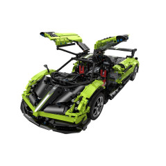 Byggsats för fjärrstyrd bil Rastar 18 Pagani Huyara BC Grön 2896 Delar