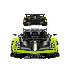 Byggsats för fjärrstyrd bil Rastar 18 Pagani Huyara BC Grön 2896 Delar