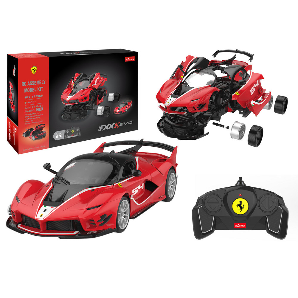 Klocki Konstrukcyjne Auto Rastar 118 Ferrari FXXK EVO Czerwone 88 Elementów