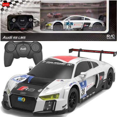 Bil RC 124 Fjärrstyrd Sportbil AUDI R8 LMS Vit