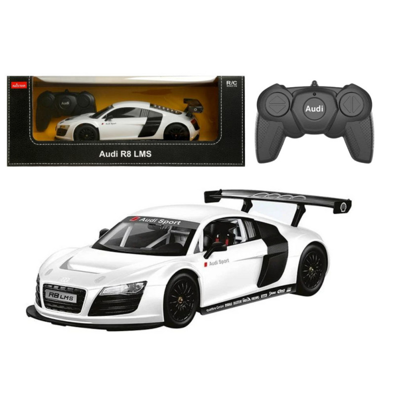 RC Sportbil 1:18 Fjärrstyrd Audi R8 Vit
