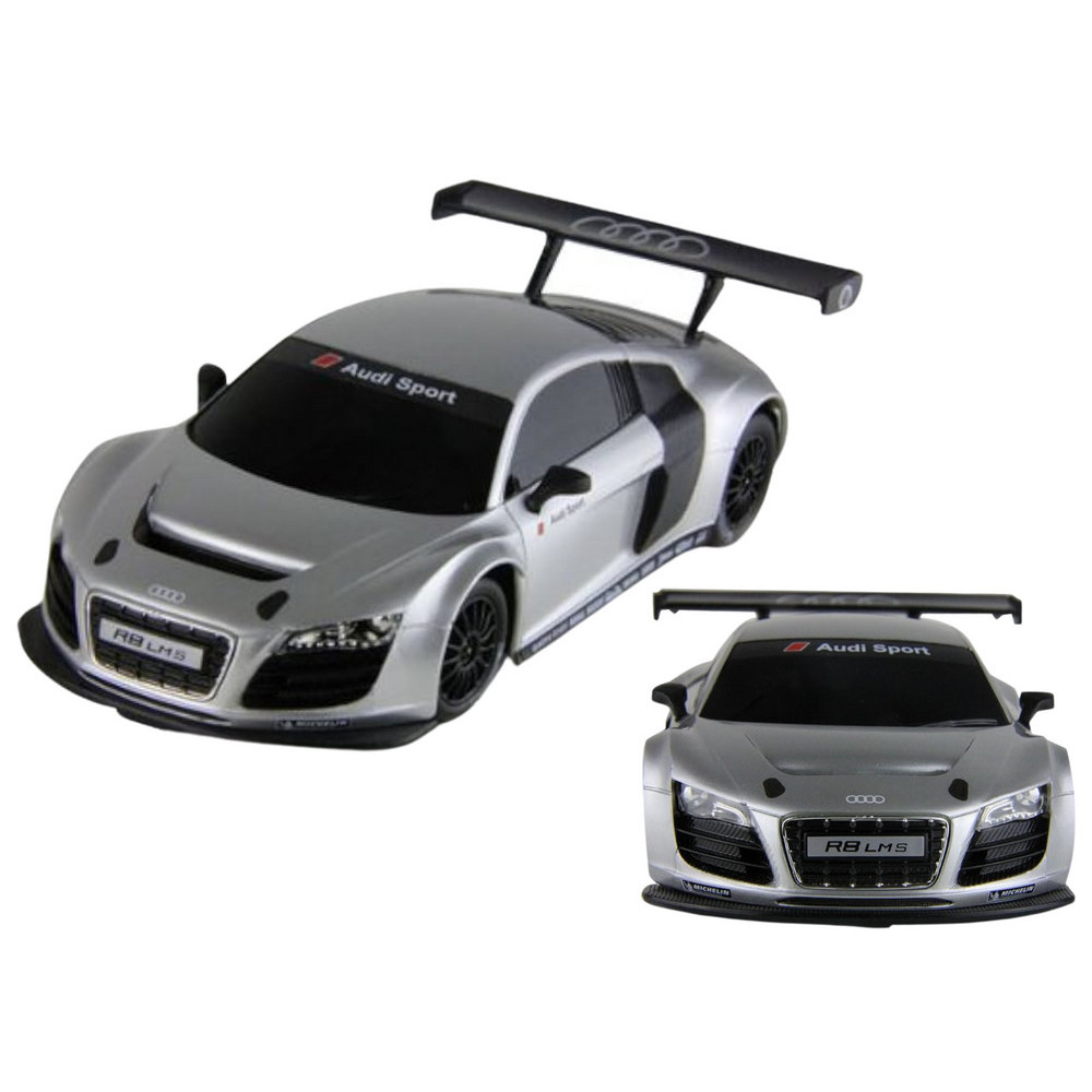 Bil RC 124 Fjärrstyrd Sportbil AUDI R8 LMS Silver Bil RC 124 Fjärrstyrd Sportbil AUDI R8 LMS Silver