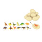 Set med dinosaurieägg Figurgrävning Brädspel 12 st