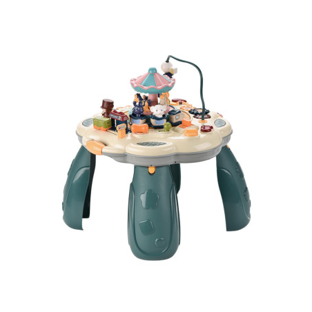 Interaktivt utbildningsbord med klossyta 2-i-1 Blå