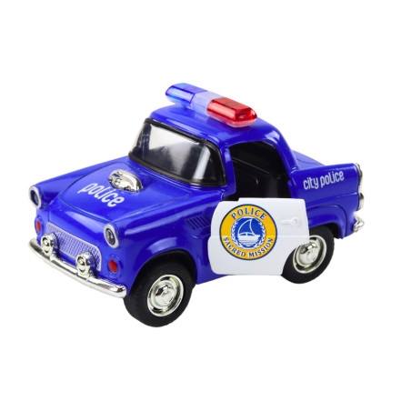 Polisbil Klassisk 138 Ljus- och Ljuddriven Blå