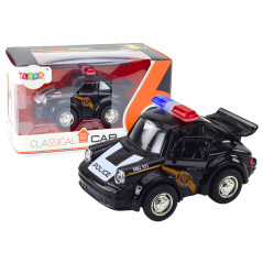 Polisbil Klassisk 138 Ljus- och ljuddriven Svart