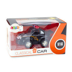 Polisbil Klassisk 138 Ljus- och ljuddriven Svart