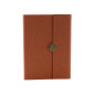 Anteckningar Kontorsmagnet Anteckningsbok A5 Linjerad Med Brunt Omslag