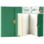 Anteckningar Kontorsmagnet Anteckningsbok A5 Linjerad med Grön Fodral