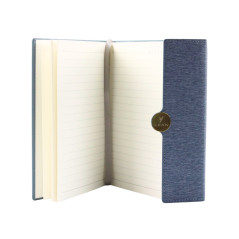 Anteckningar Kontorsmagnetisk anteckningsblock i linjer A5 med grått omslag