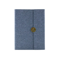 Anteckningar Kontorsmagnetisk anteckningsblock i linjer A5 med grått omslag