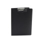 Underlägg med klämma och fjäder med omslag för A4-dokument Svart