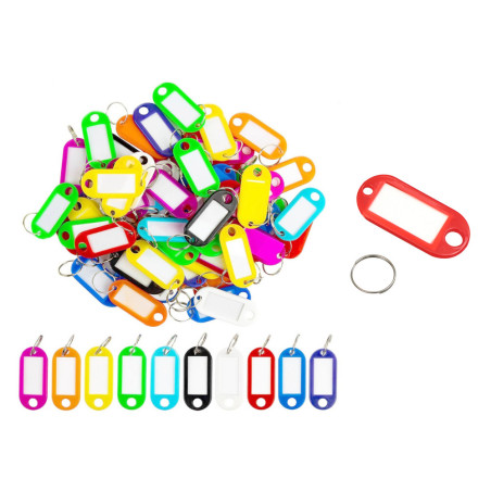 Nyckelringar Förpackning 100 stycken Blandade Färger