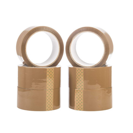 Tejp Brun Syntetiskt Gummi 48MM50M 54Yd Stark