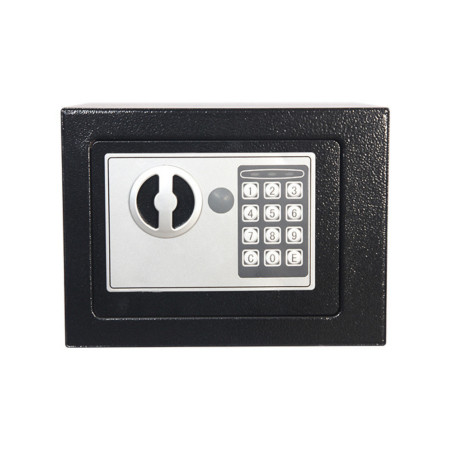 Elektronisk kodlås säkerhetsskåp i svart stål