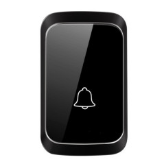 Trådlös Vattentät Dörrklocka med 25 Melodier Två Mottagare