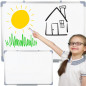 Magnetisk Whiteboard för Torr Radering att Hänga Upp 45x60cm