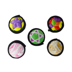 Boll för att slå på gummibandet, färgad strukturband 6 cm