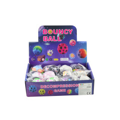 Boll för att slå på gummibandet, färgad strukturband 6 cm