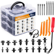 Zestaw Spinek Samochodowych W Organizerze 16 Rozmiarów PVC 620el