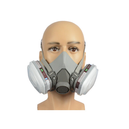 Ansiktsmask Halvmask Motståndsdammskydd Lackering 2 Kolfilter