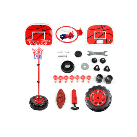 Skräp till basketkorg med justerbar boll och pump 1,7M