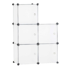 Modulär Skohylla Tillbehör 5 Fack Transparent