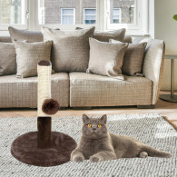 Klösmöbel för katter, klöspelare, mörkbrun, 40 cm x 30 cm.
