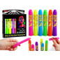 Målarset Ansiktsfärg Neon Fluorescerande Pennor Kritor 6 st
