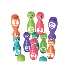 Spelset för ansiktskulor med färgglada kulor, 10 stycken.