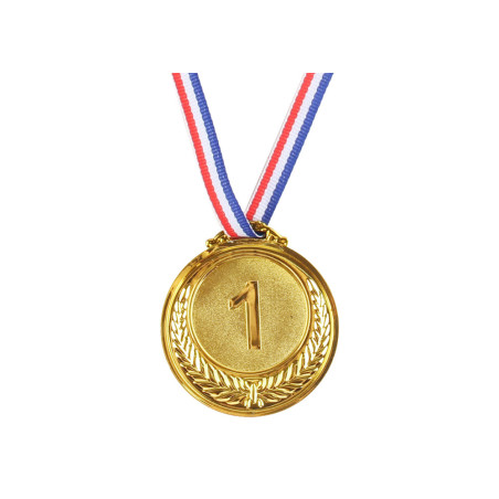 Guldmedalj Första plats Pris Trofé Zink 6,5 cm