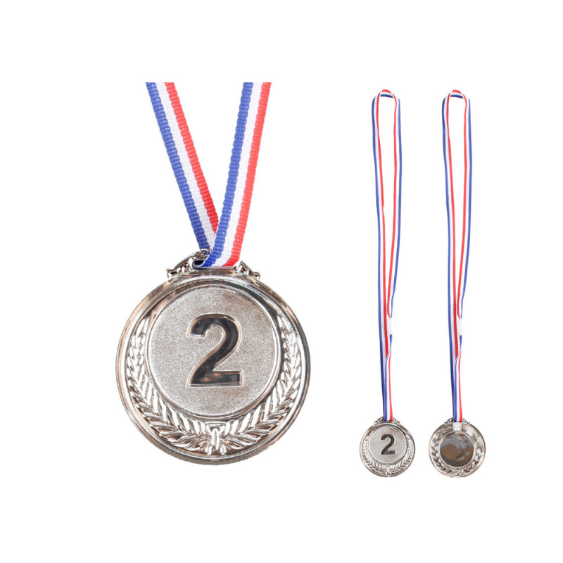 Silvermedal Andraplats Trofé Zink 6,5 cm