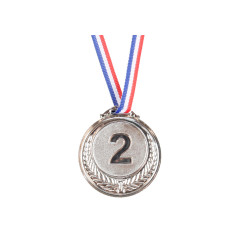 Silvermedal Andraplats Trofé Zink 6,5 cm