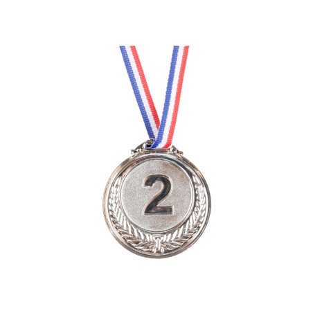 Silvermedal Andraplats Trofé Zink 6,5 cm