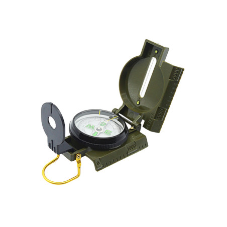Turistkompass Kompass Mätskala Fluorescerande Markeringar Aluminium